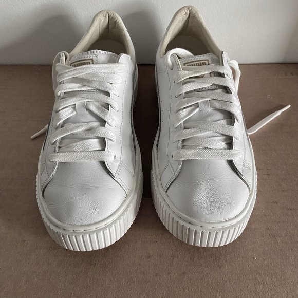 Puma basket platforms white / rose gold metallic - Picture 1 of 4